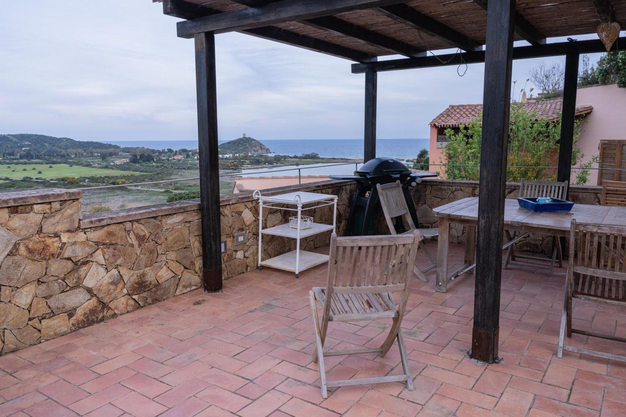 Residenza Del Barone Villa Zoe Chia - Vista Mare Exterior foto