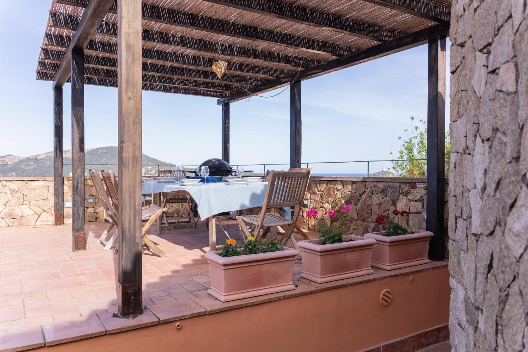 Residenza Del Barone Villa Zoe Chia - Vista Mare Exterior foto